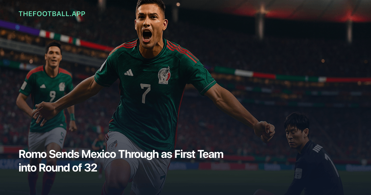 Mexico beat South Korea 1–0 at Guadalajara Stadium in FIFA World Cup 2026 Group A